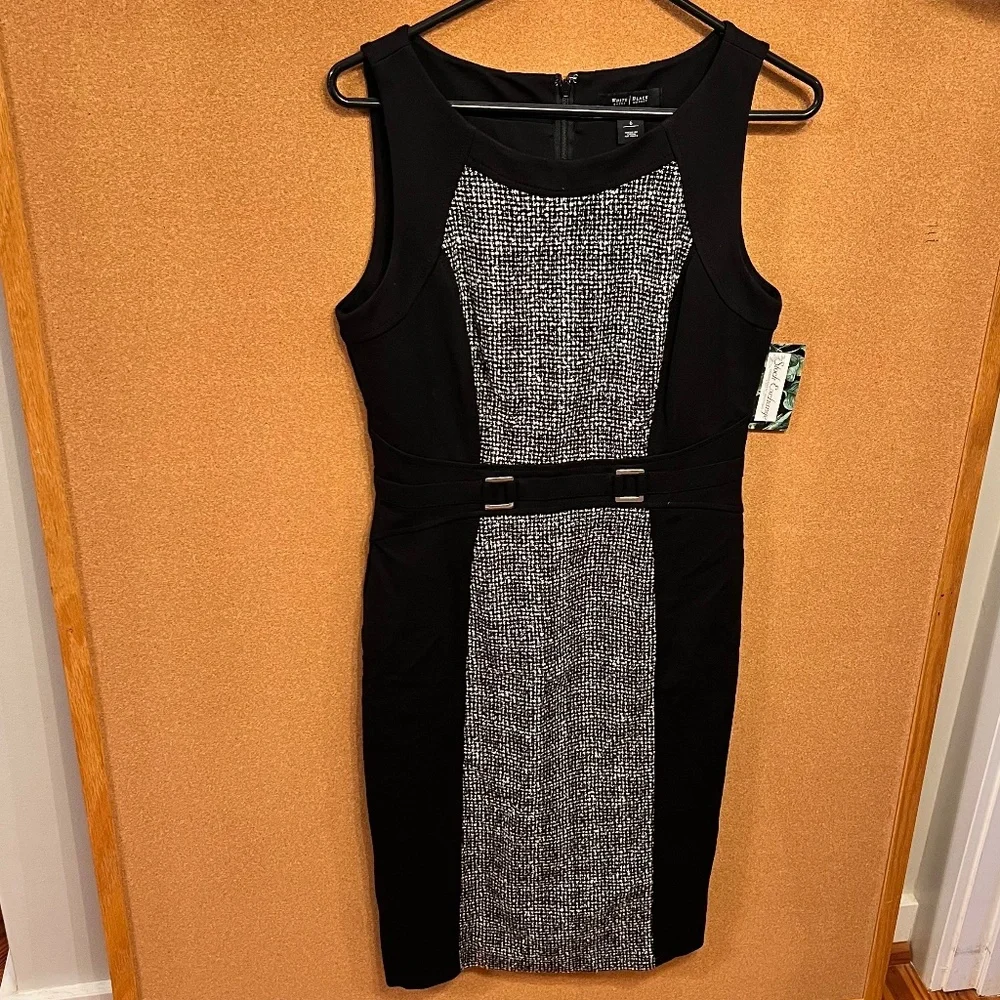 Like New White House Black Market Mid-Length Professional, Neutral Dress - Picture 3 of 11